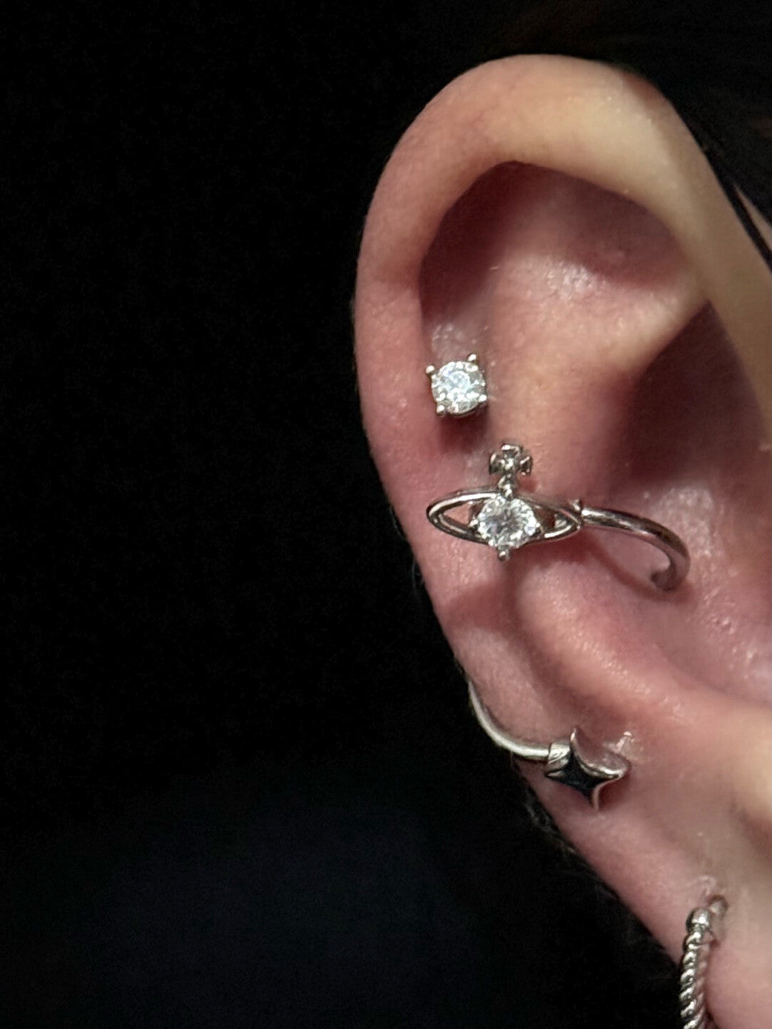 Running to Saturn Earring | Earring | Three Fleas