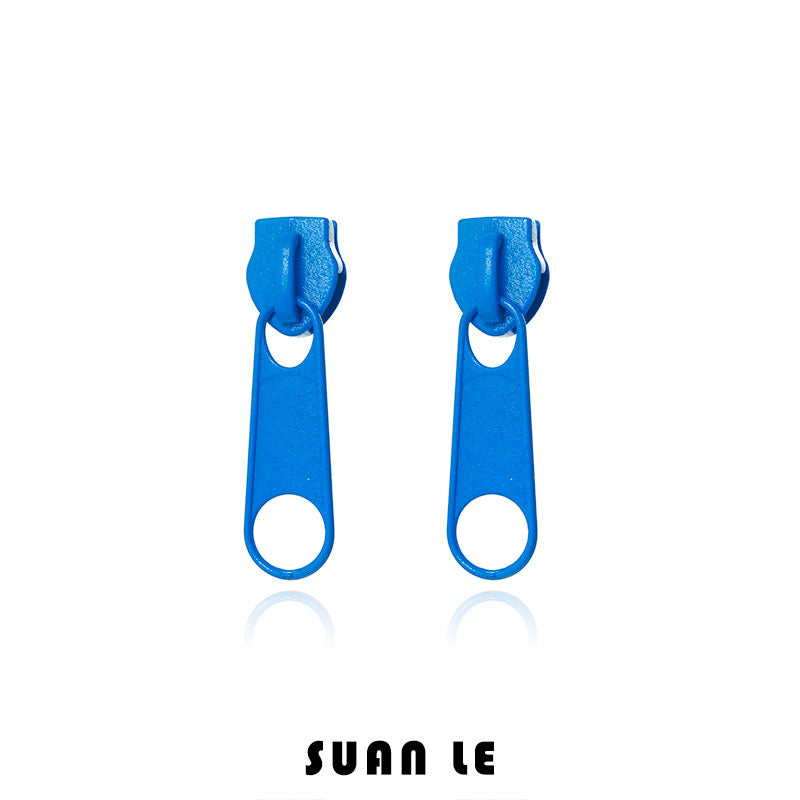 Funny Colorful Zipper Earrings