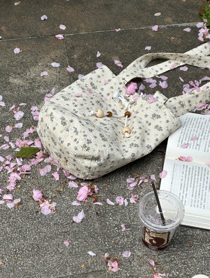 Salt Baked Floral Shoulder Bag