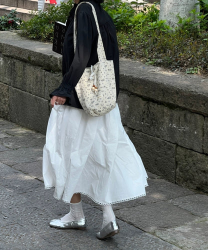 Salt Baked Floral Shoulder Bag