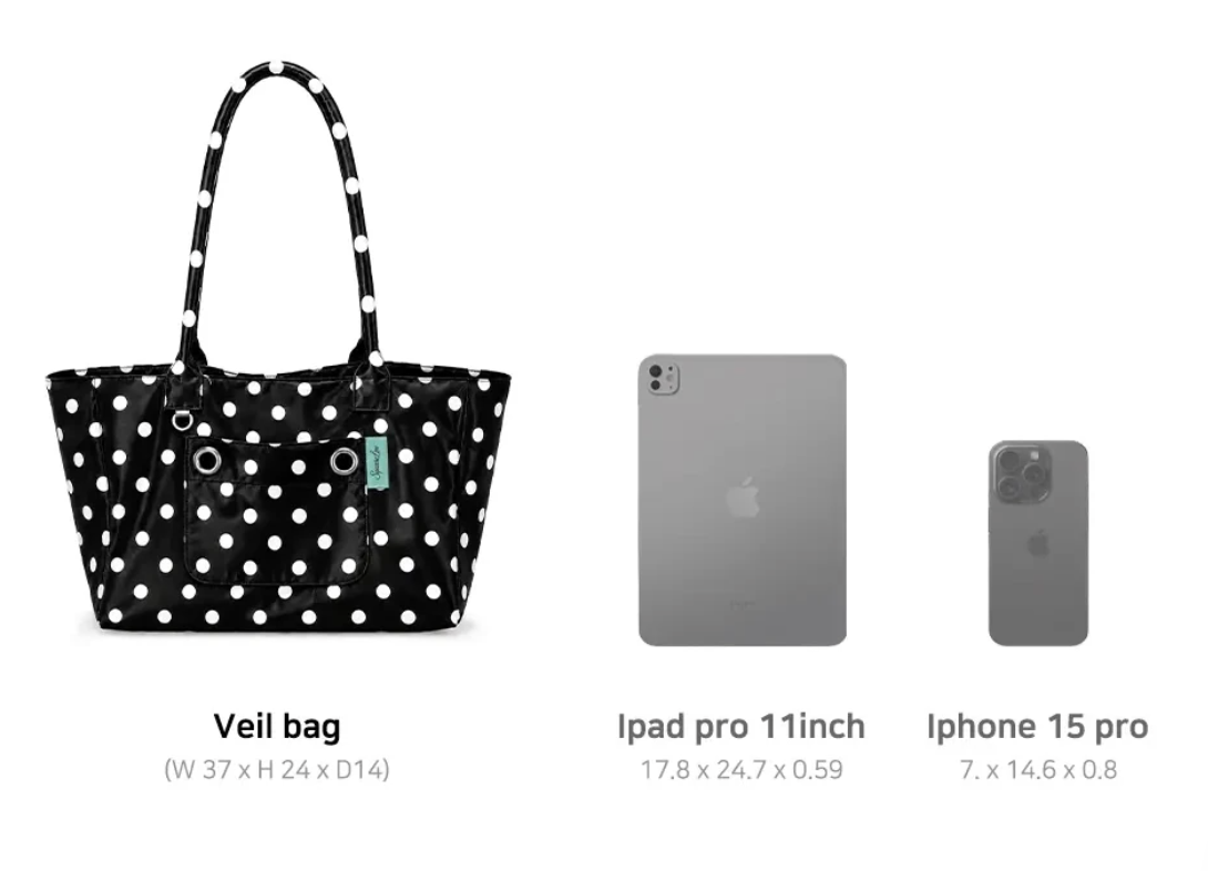Satin Polka Dot Oversized Shoulder Bag