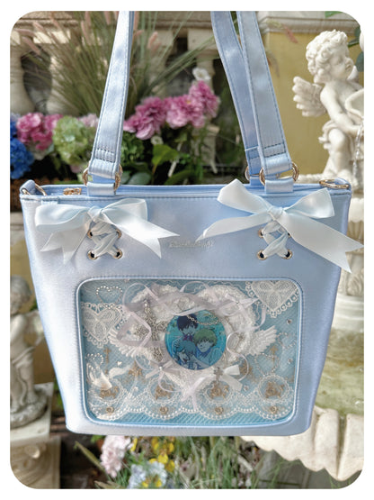 Satin Ribbon Bow Plaid Ita Bag | Bag | Three Fleas