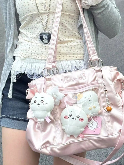 Satin Ribbon Shoulder Crossbody Ita Bag