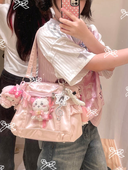 Satin Ribbon Shoulder Crossbody Ita Bag