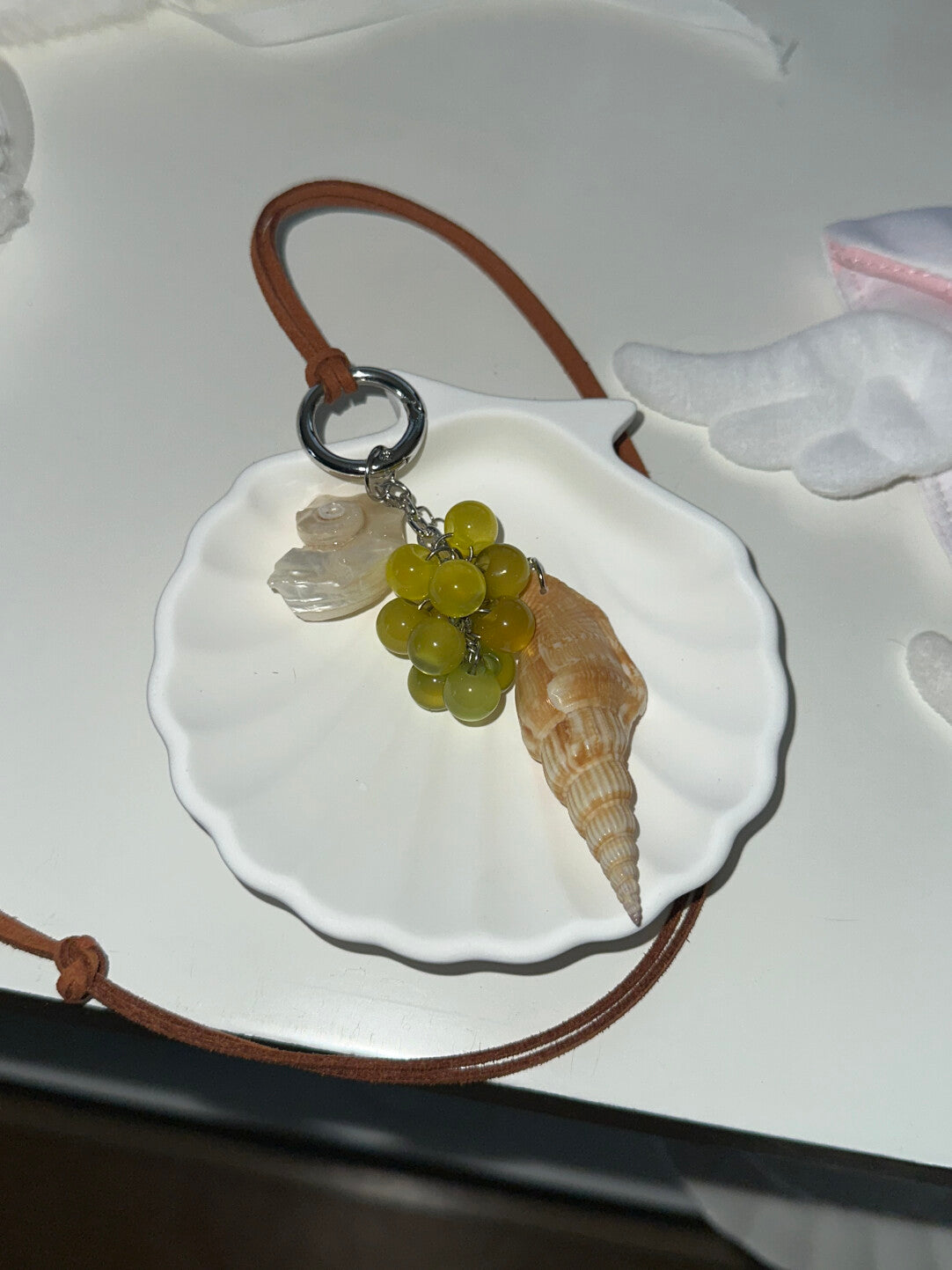 Sea Grape Conch Pendant Necklace