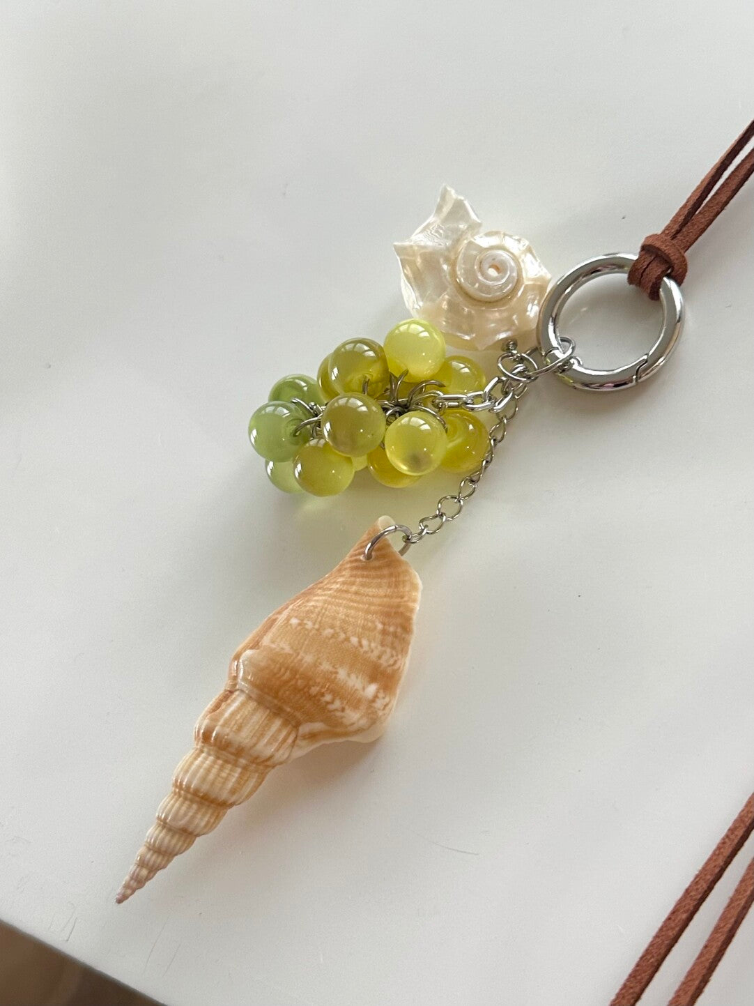 Sea Grape Conch Pendant Necklace