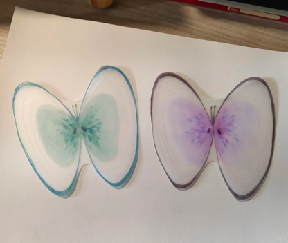 Shell Butterfly Shrink Plastic Ring