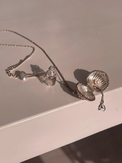 Shell Pearl Crystal Necklace