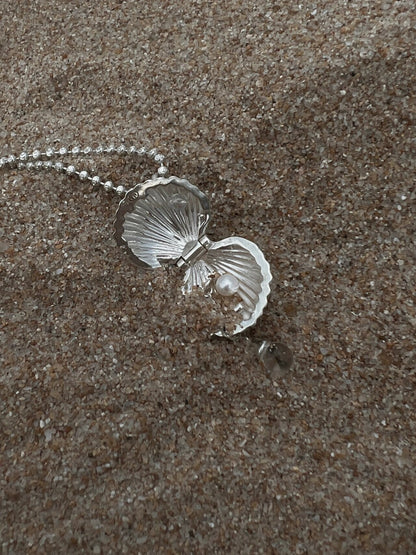 Shell Pearl Crystal Necklace