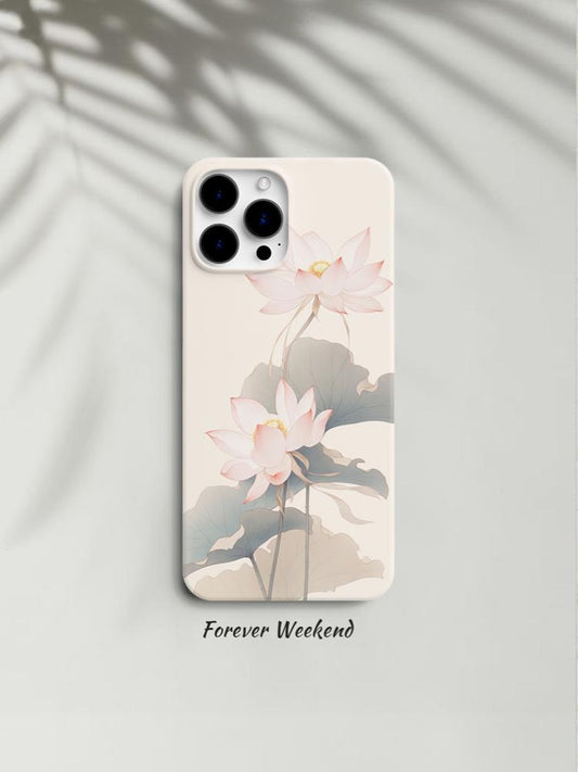 Silence Lotus Printed Phone Case