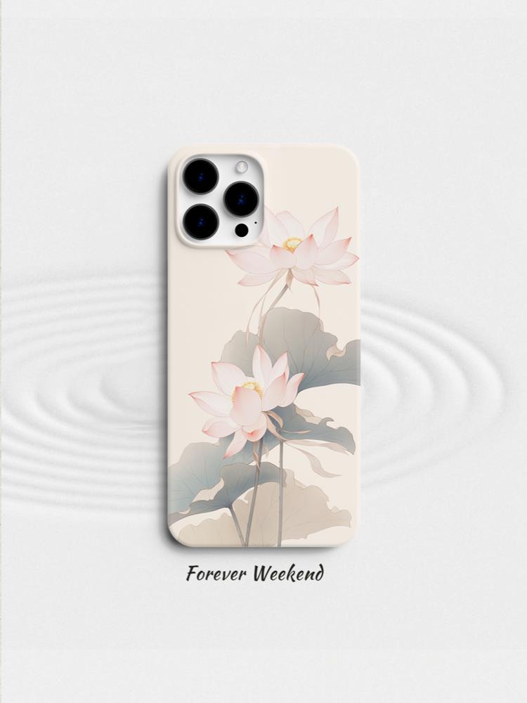 Silence Lotus Printed Phone Case