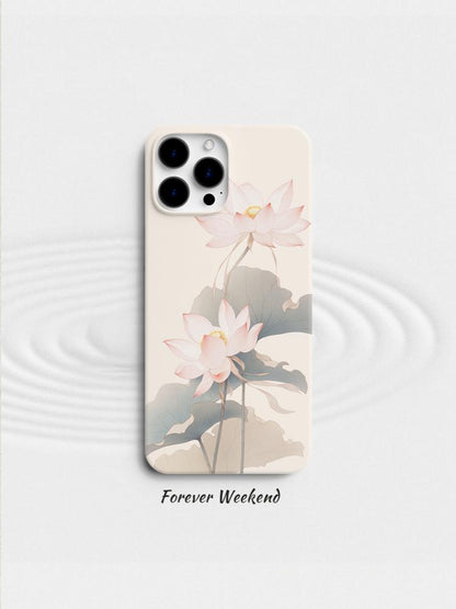 Silence Lotus Printed Phone Case