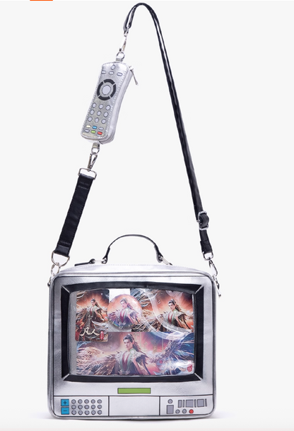 Silver Retro TV-Shaped Ita Bag