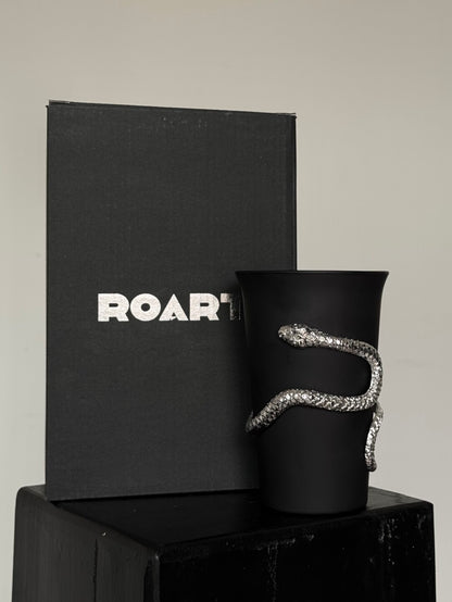 Silver Snake Black Stainless Steel Cup