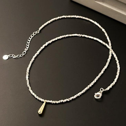 Silver Water Drop Necklace