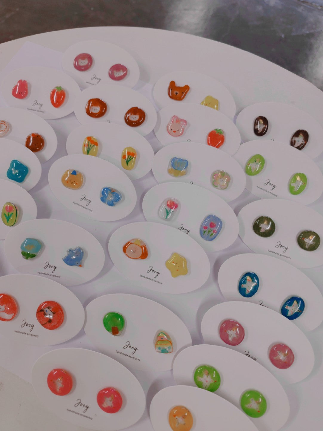 Simple Handmade Shrink Plastic Studs