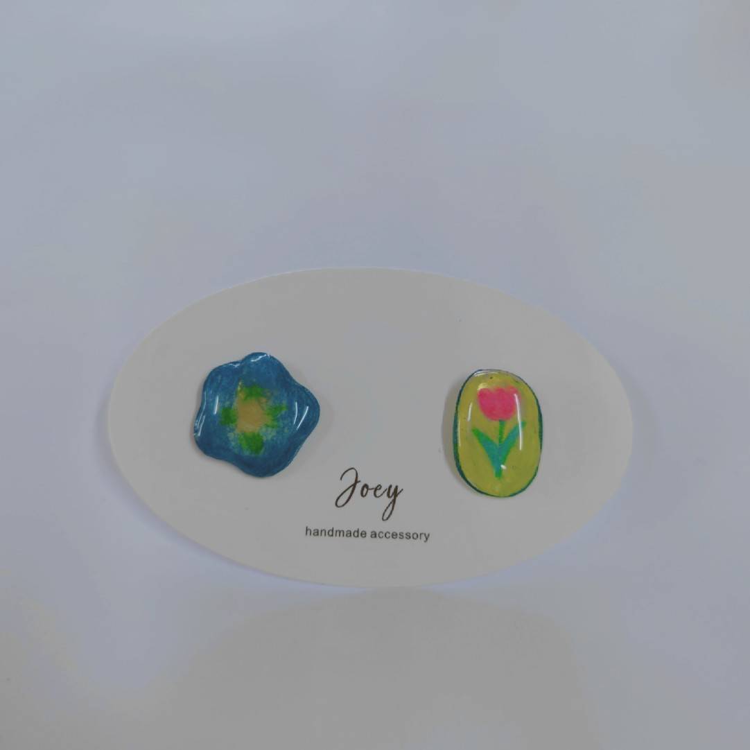 Simple Handmade Shrink Plastic Studs