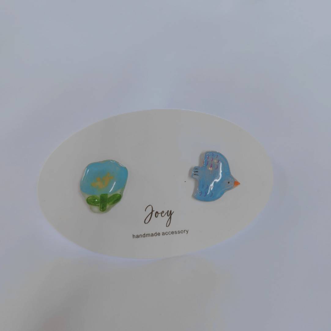 Simple Handmade Shrink Plastic Studs