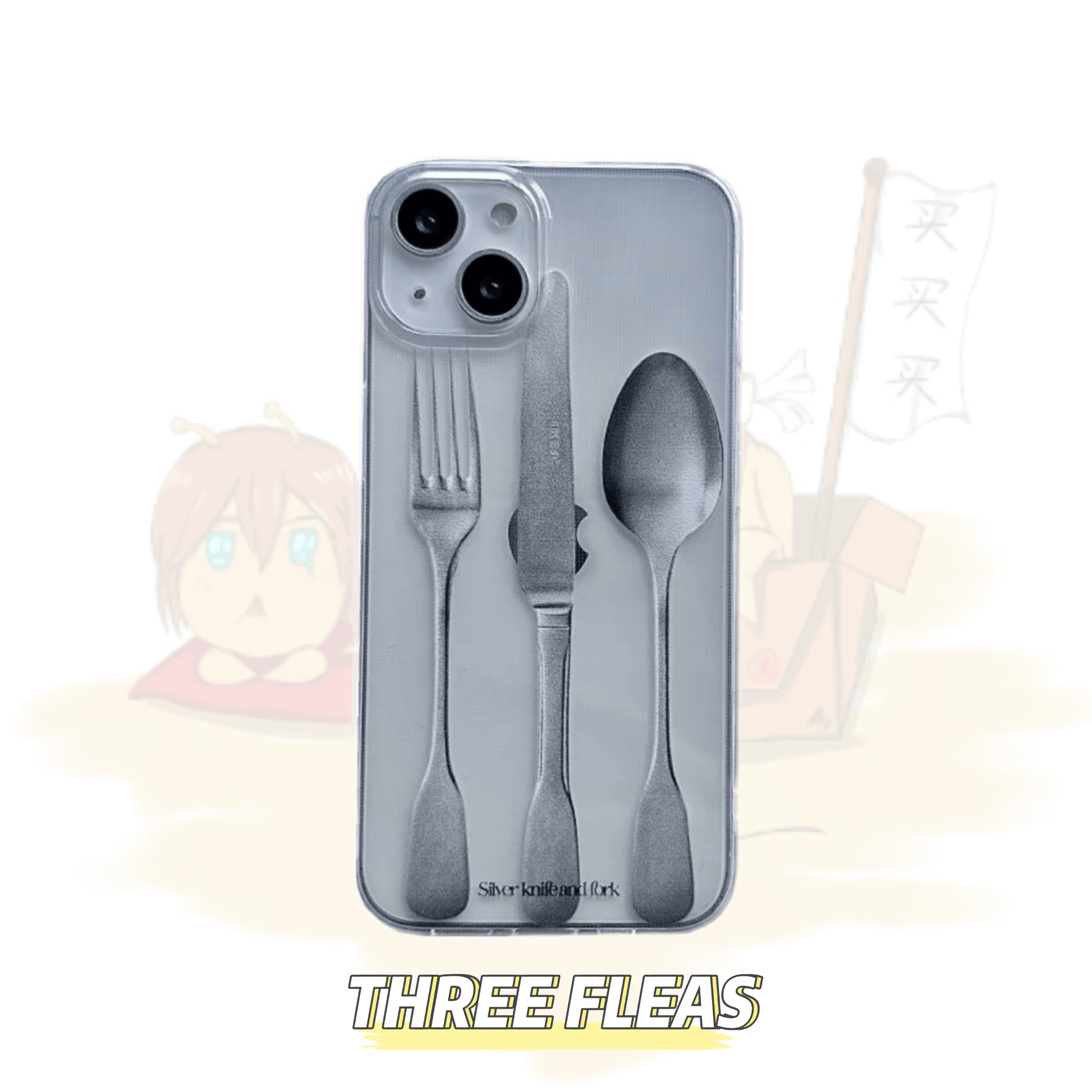 Simple clear phone case | phone accessories | Three Fleas