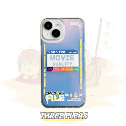 Simple technology sense laser phone case