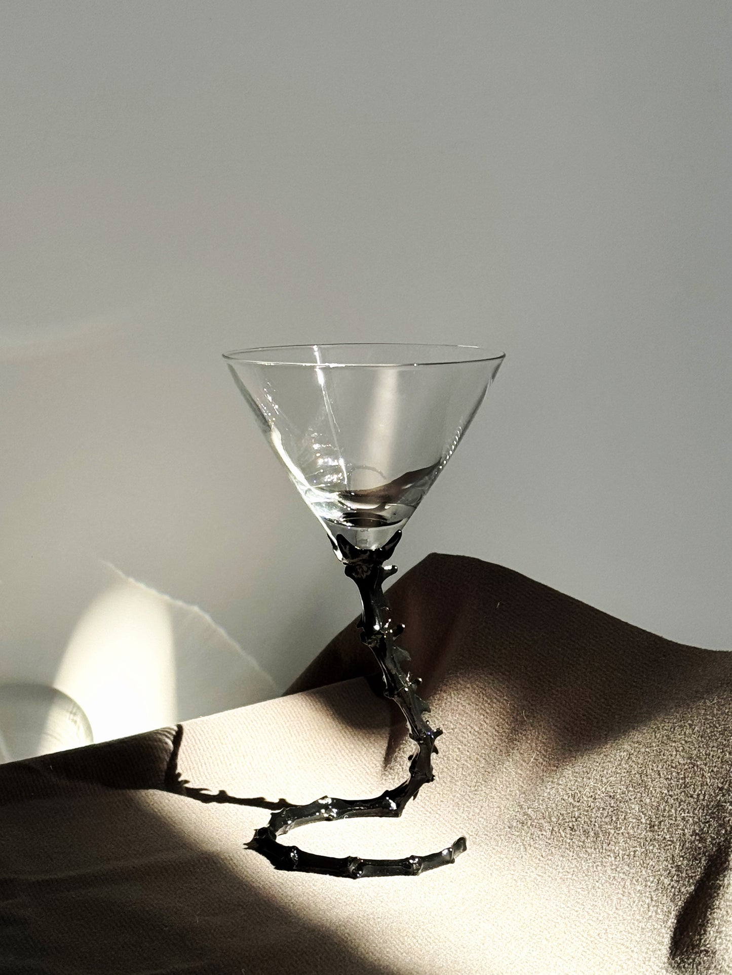 Skeleton Art Crystal Cocktail Glass