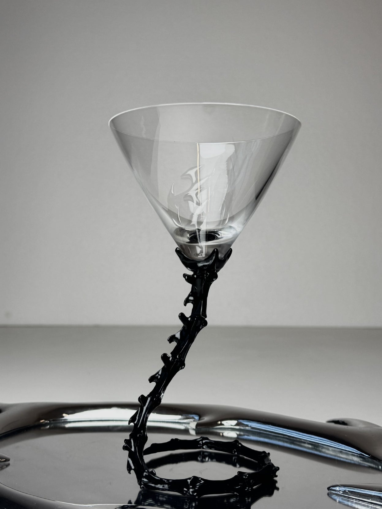 Skeleton Art Crystal Cocktail Glass