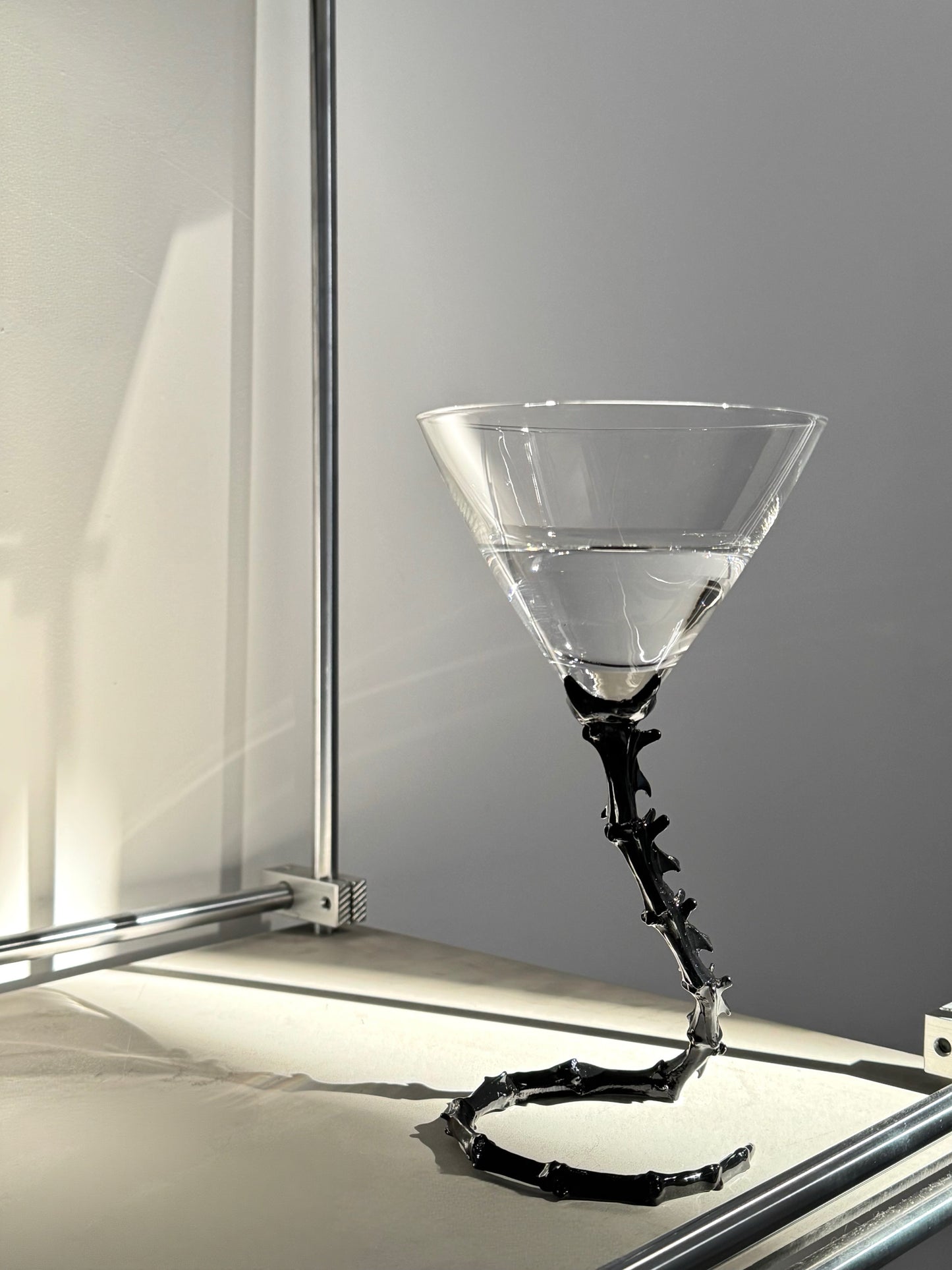 Skeleton Art Crystal Cocktail Glass