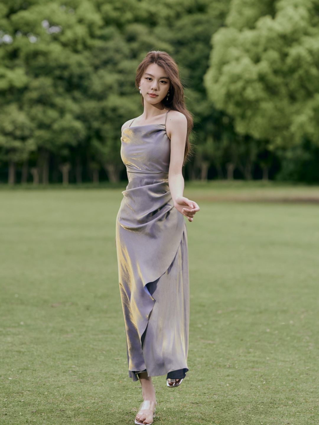 Sleeveless Wrap Maxi Dress