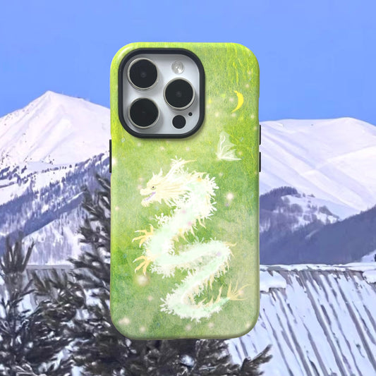 Snow Mountain Dragon Double Layer Phone Case