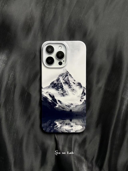 Snow Mountain Lake Printed Phone Case