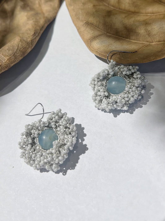 Snow World Beaded Earrings