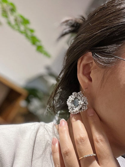 Snow World Beaded Earrings