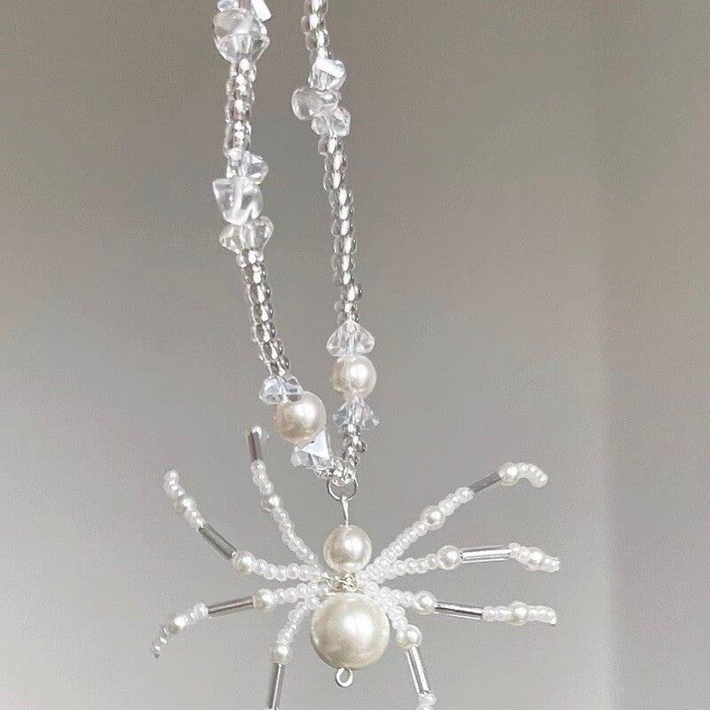 Snowland Spider Beaded Necklace