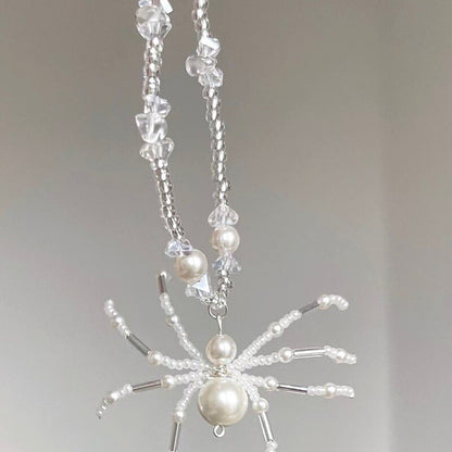 Snowland Spider Beaded Necklace