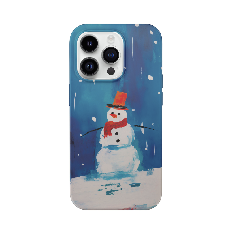 Snowman Hug Printed Double Layer Phone Case