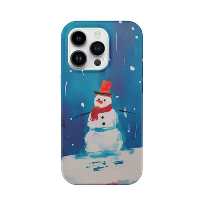 Snowman Hug Printed Double Layer Phone Case