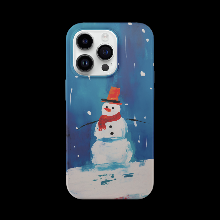 Snowman Hug Printed Double Layer Phone Case