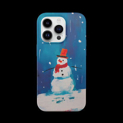 Snowman Hug Printed Double Layer Phone Case