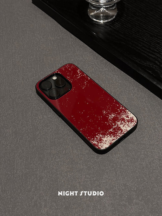 Snow on Red Wall Phone Case