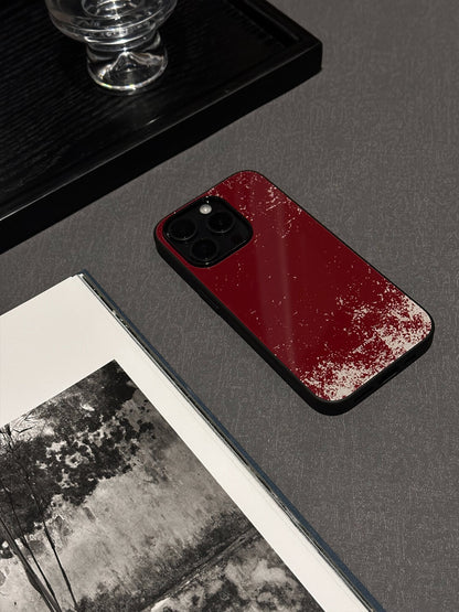 Snow on Red Wall Phone Case