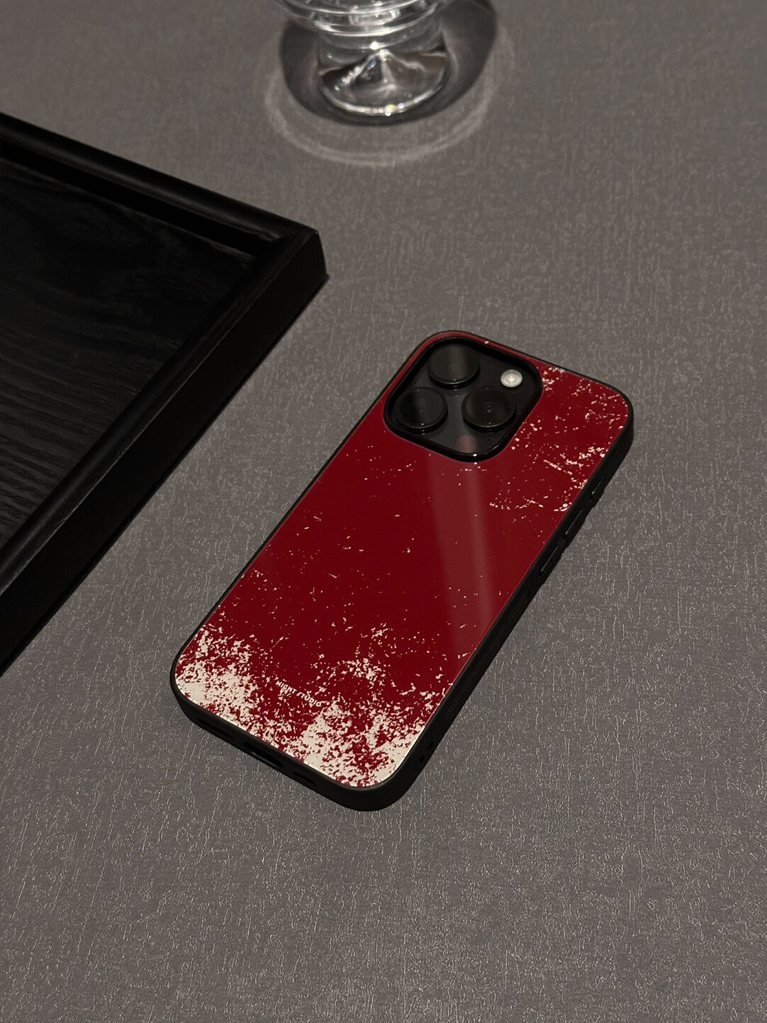 Snow on Red Wall Phone Case