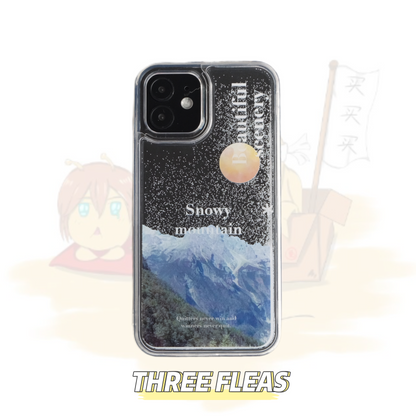 Snowy Mountain Quicksand Phone Case