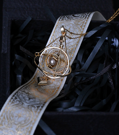 Solar Dial Track Necklace