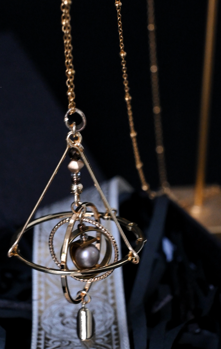 Solar Dial Track Necklace