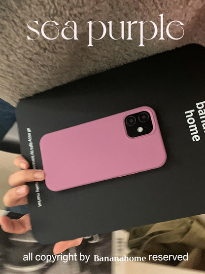 Solid Color Silicone Phone Case