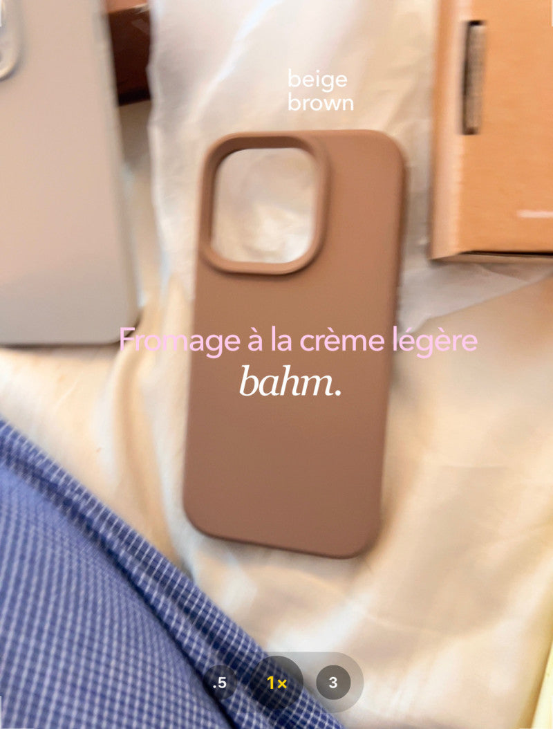 Solid Color Silicone Phone Case