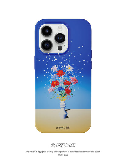 Sparkling Colorful Chrysanthemum Printed Phone Case