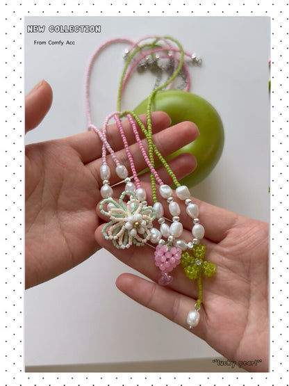 Sparkling Juice Beaded Pearl Necklace