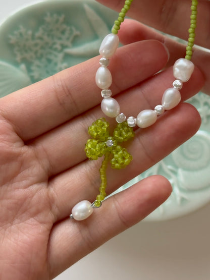 Sparkling Juice Beaded Pearl Necklace