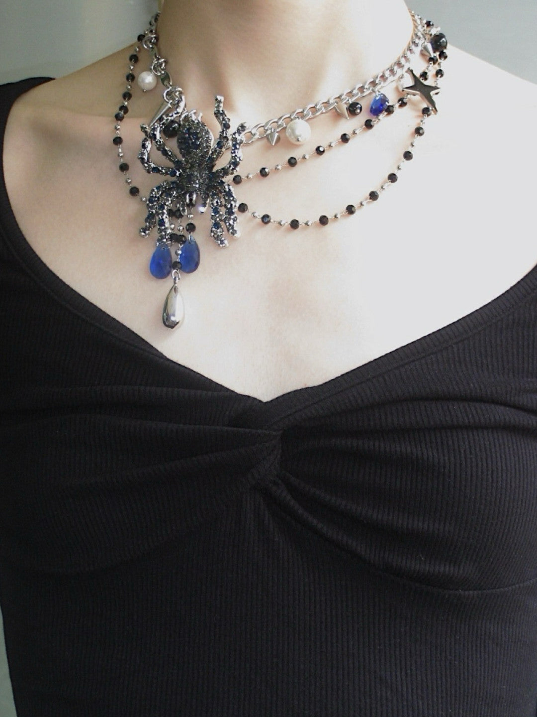 Spider Lady Tassel Layered Waist Chain